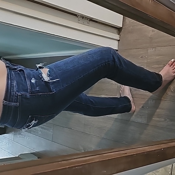 Abercrombie & Fitch Denim - ABERCROMBIE & FITCH Perfect Stretch Brett Distressed Jeans size 10R